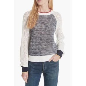 Joie Golani Colorblock Cotton Knit Sweater